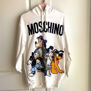 Moschino white hoodie